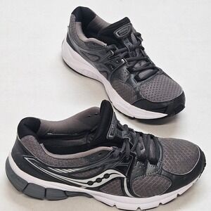 Saucony Mystic Men Running Shoes Gray Black Athletic Sneakers‎ Size 9.5⁸
